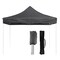 Stalwart 10X10 Ft Pop Up Canopy Tent Uv Resistant Waterproof Black Outdoor Shelter